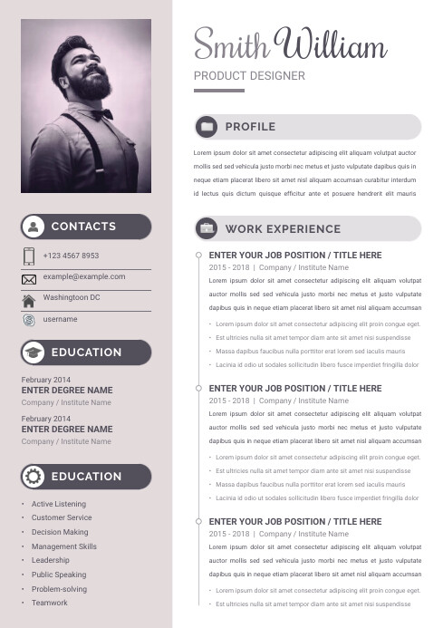Copy of Curriculum Vitae [CV] / Resume Template | PosterMyWall